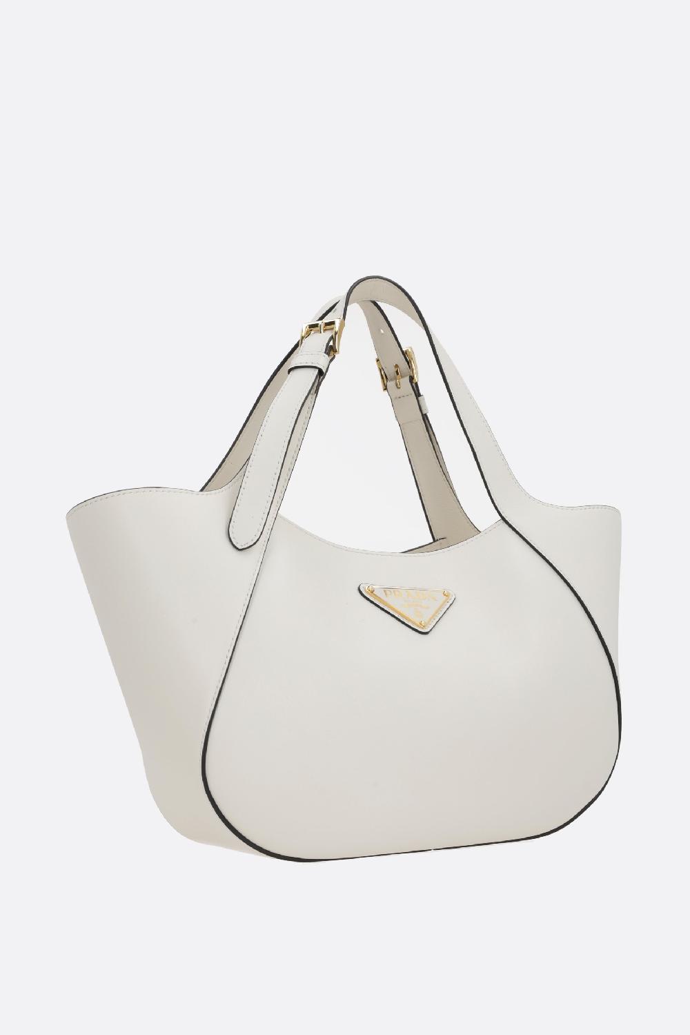 PRADA borsa shopping media in pelle City Esporta salva