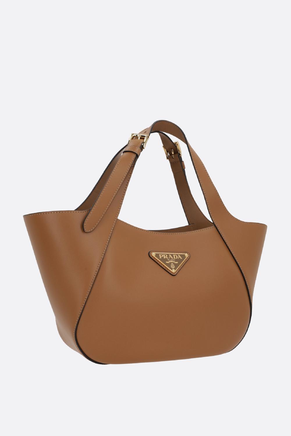 PRADA borsa shopping media in pelle City Italy