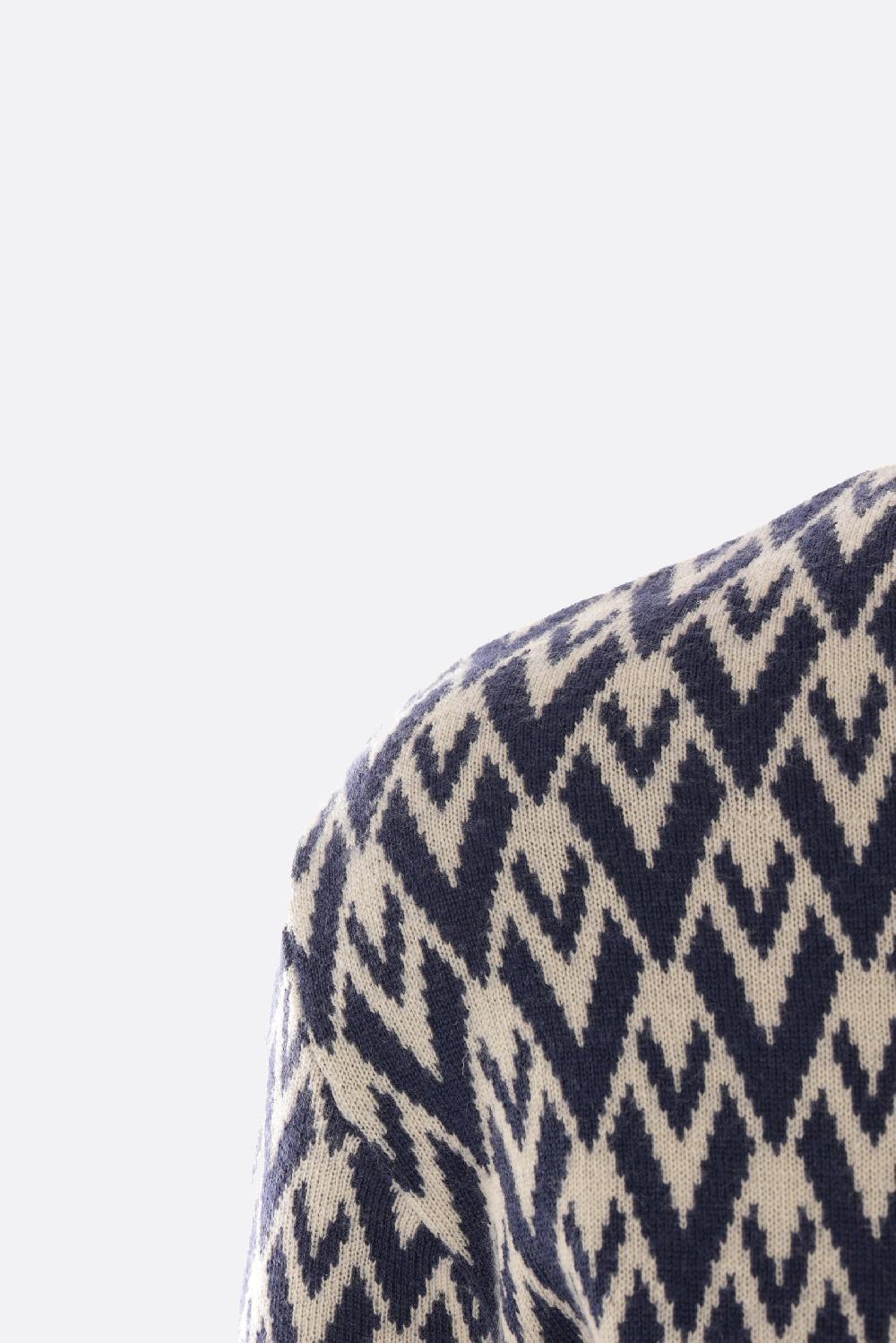 VALENTINO GARAVANI pullover a maniche corte in jacquard Toute la V Vendita