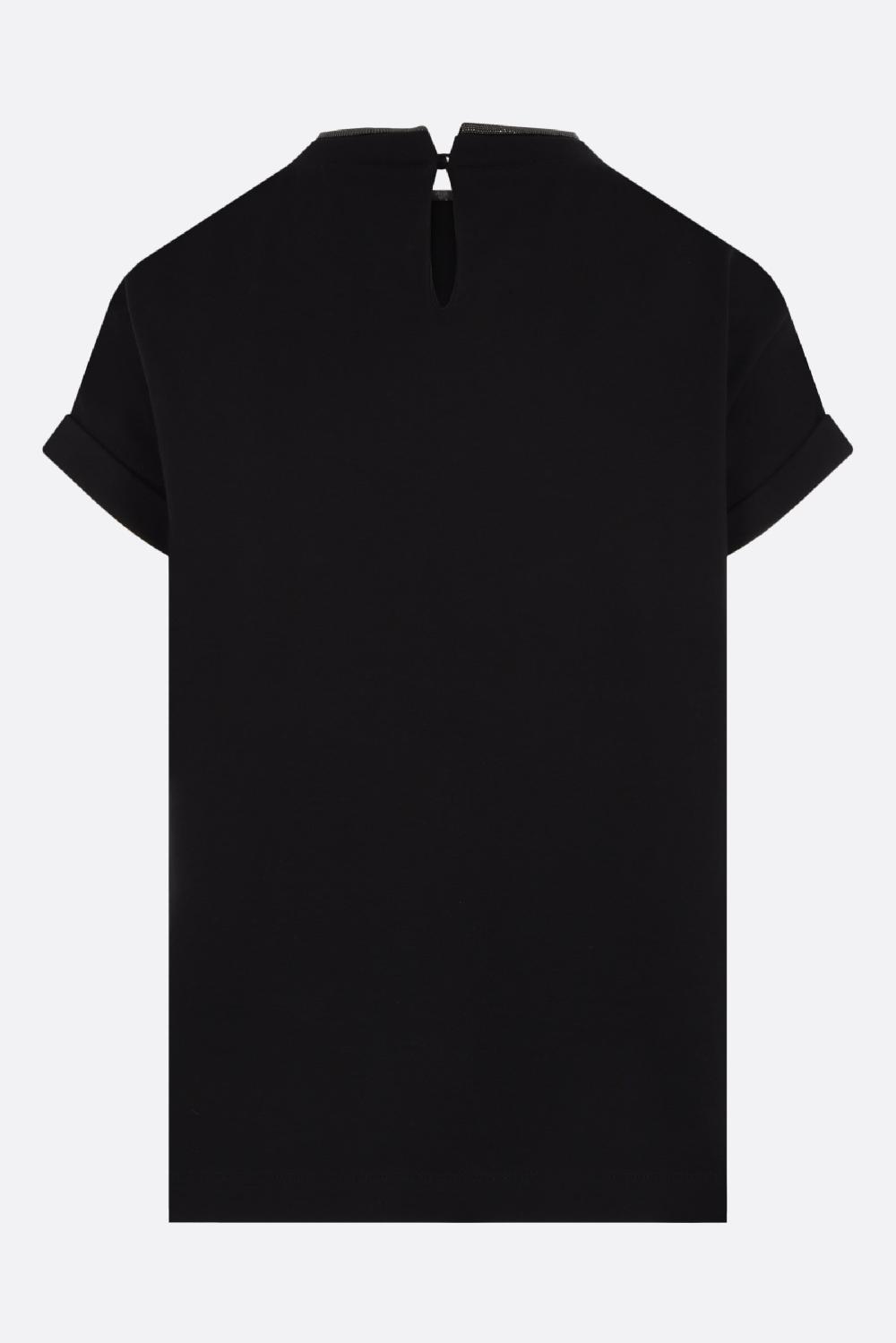BRUNELLO CUCINELLI t-shirt in cotone con dettaglio monile Promozione Limitata