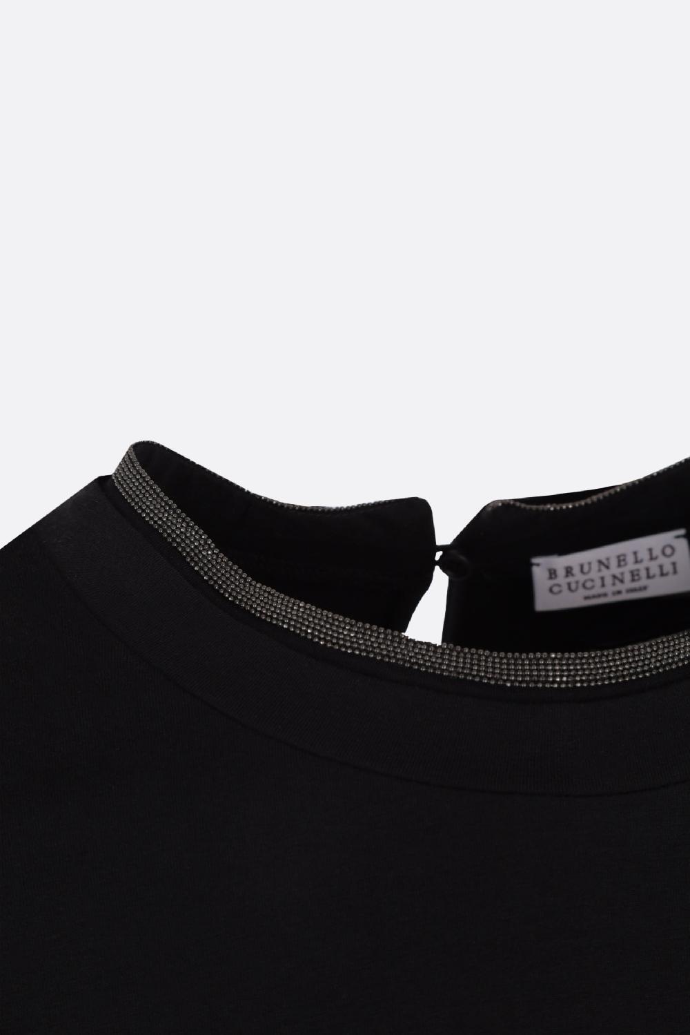 BRUNELLO CUCINELLI t-shirt in cotone con dettaglio monile Promozione Limitata