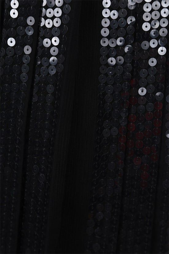 PRADA abito corto plissé in chiffon con paillettes Fino Al -60%