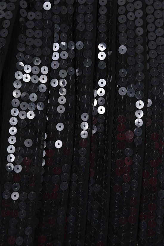 PRADA abito corto plissé in chiffon con paillettes Fino Al -60%