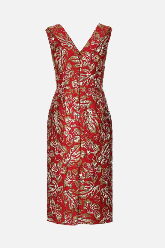 PRADA abito midi in cloquet a motivo hibiscus Affare Del Giorno
