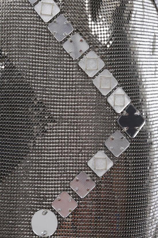 VERSACE abito corto in maglia metallica Oroton Convenienza