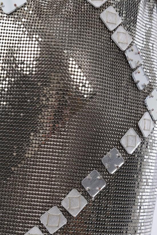 VERSACE abito corto in maglia metallica Oroton Convenienza
