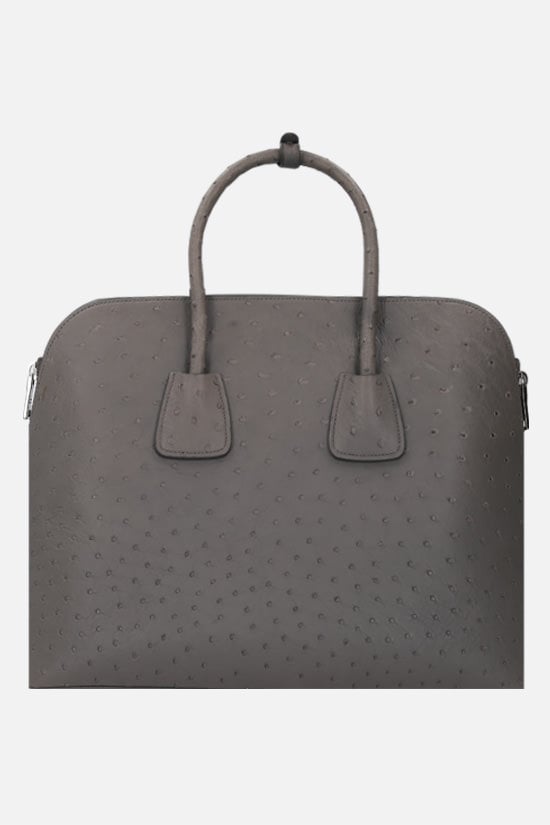 PRADA borsa a mano in pelle di struzzo Sconto