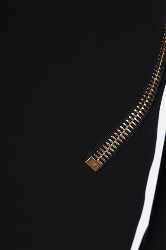 TOM FORD abito da sera in crepe con macro zip Economico