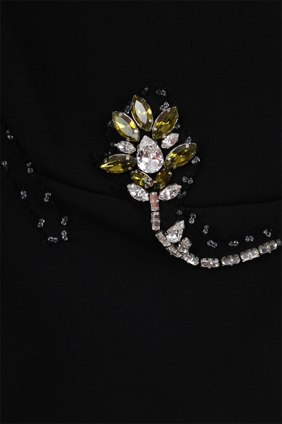 PRADA top in cady con patch gioiello Saldi Di Fabbrica