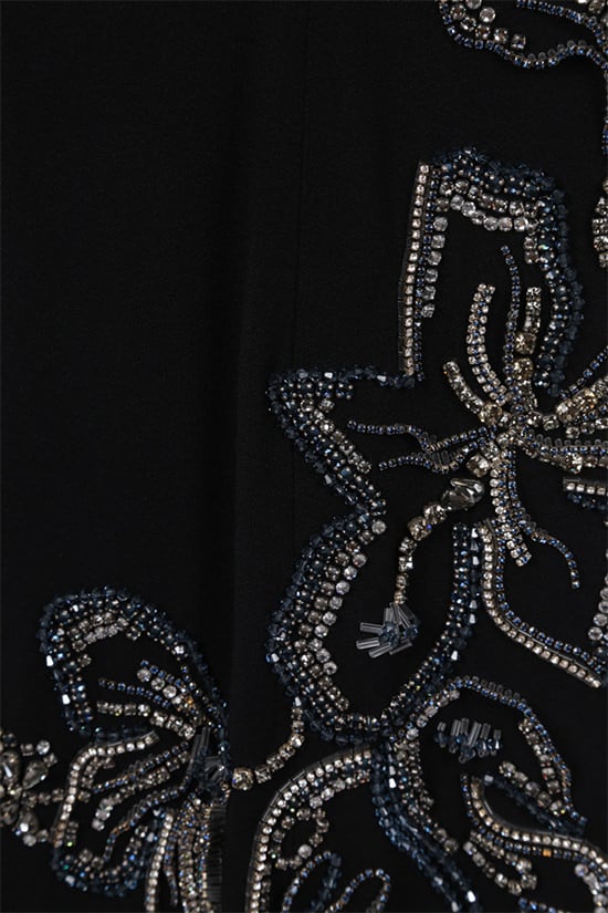 PRADA gonna midi in sablé con ricamo I Più Venduti