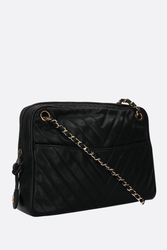 CHANEL VINTAGE WOMAN borsa a spalla in pelle matelassé Comprare a buon mercato