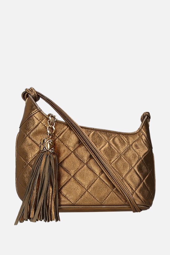 CHANEL VINTAGE WOMAN borsa a spalla in pelle matelassé con dettaglio Doppia C Grande vendita