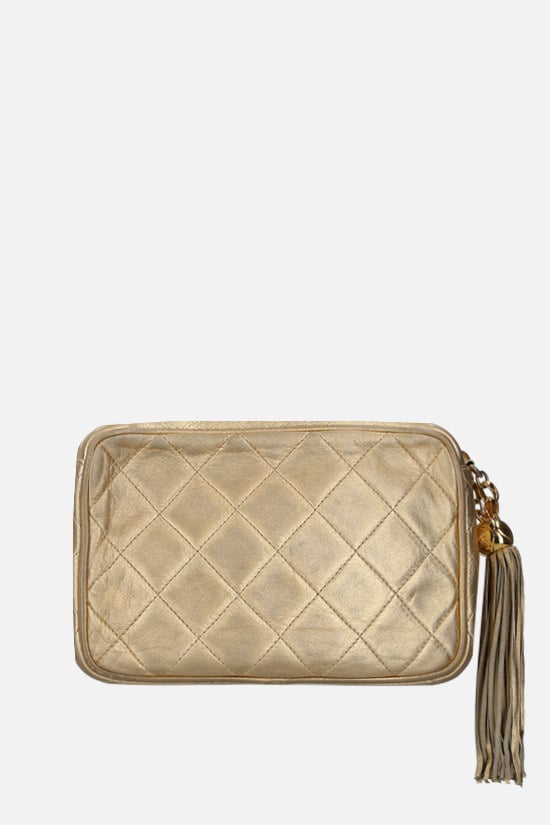 CHANEL VINTAGE WOMAN borsa a spalla in pelle matelassé Flash Sale