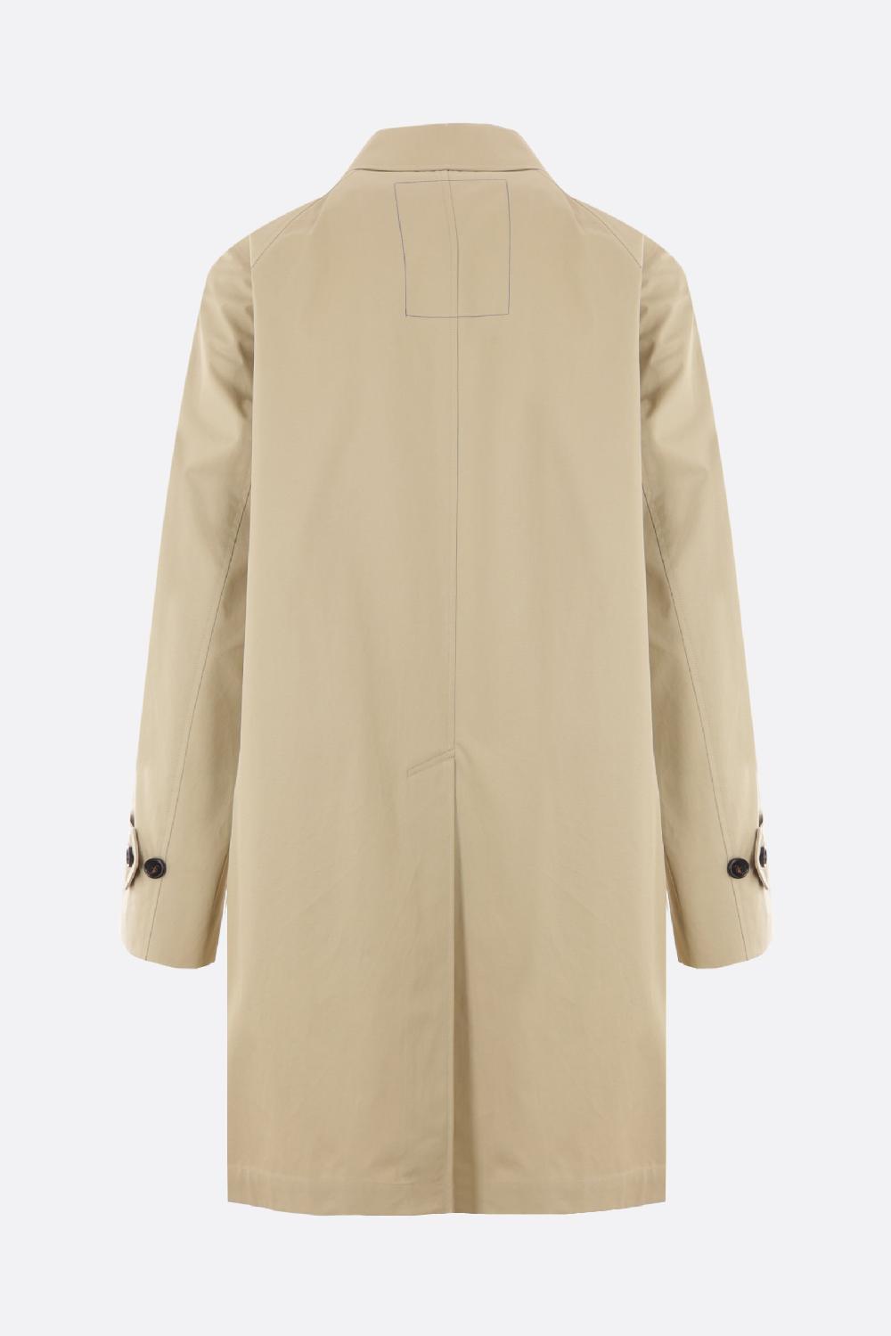 BURBERRY soprabito monopetto in gabardine Offerta San Valentino