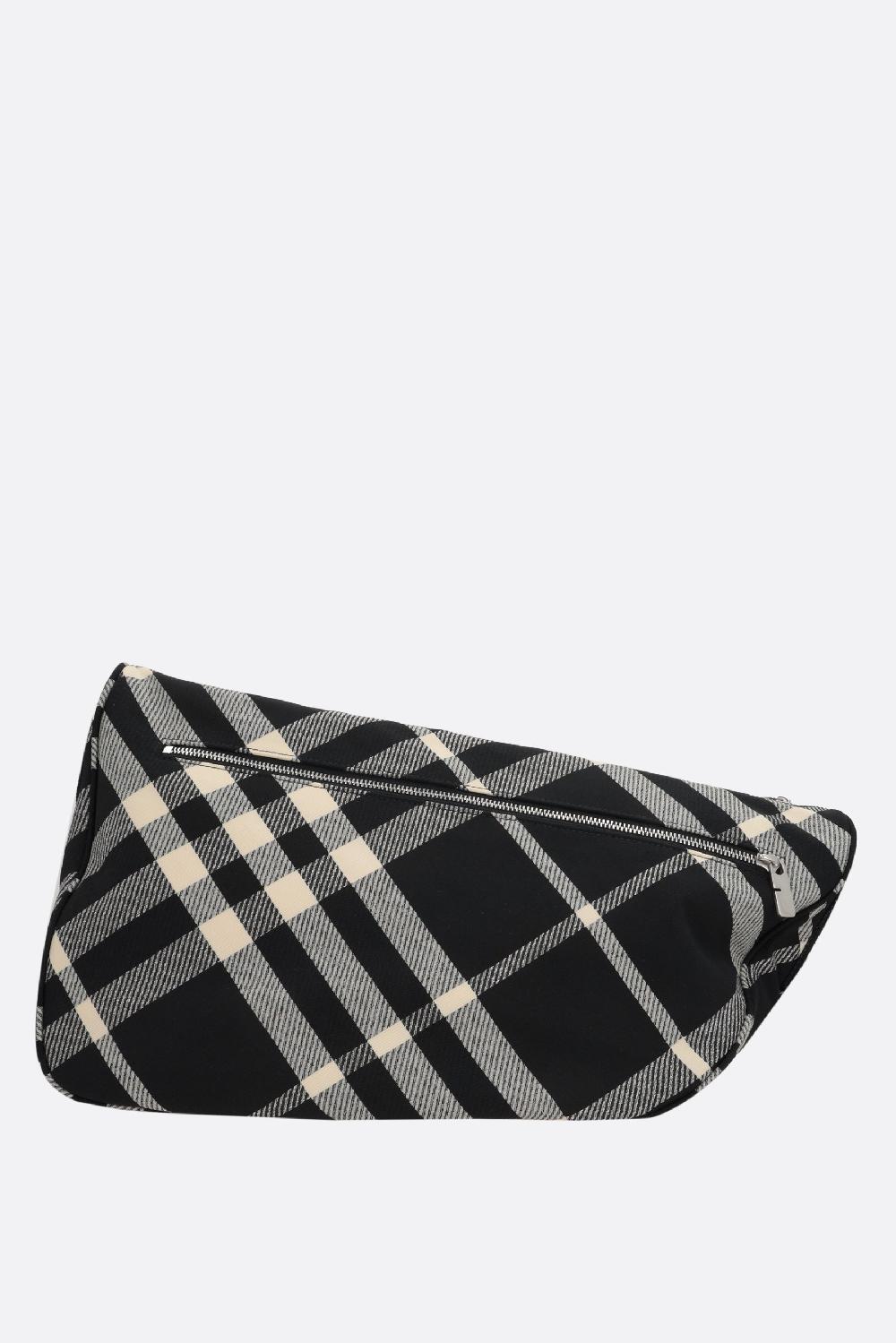 BURBERRY borsa messenger Shield in jacquard Check Offerta Anniversario