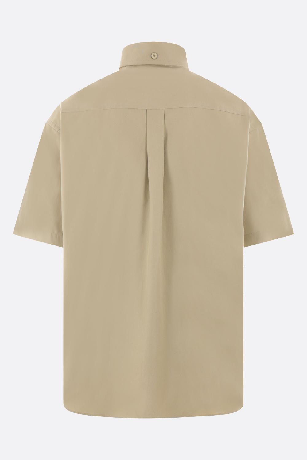 BURBERRY camicia a maniche corte in Oxford ricamo logo Smaltimento dello stoccaggio