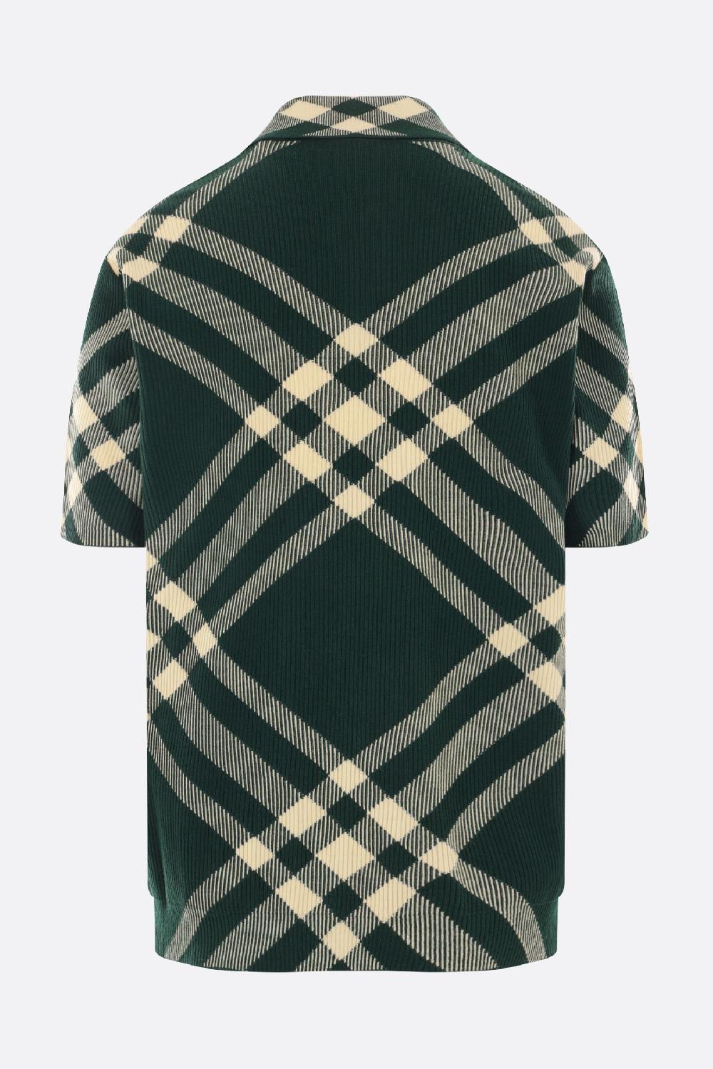 BURBERRY polo in maglia Check Bestseller
