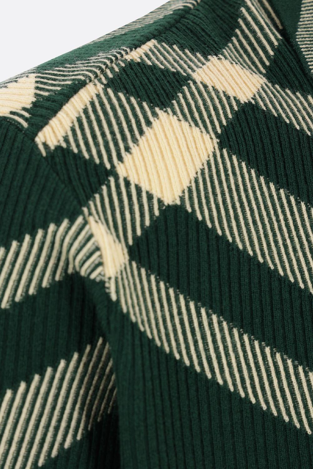 BURBERRY polo in maglia Check Bestseller
