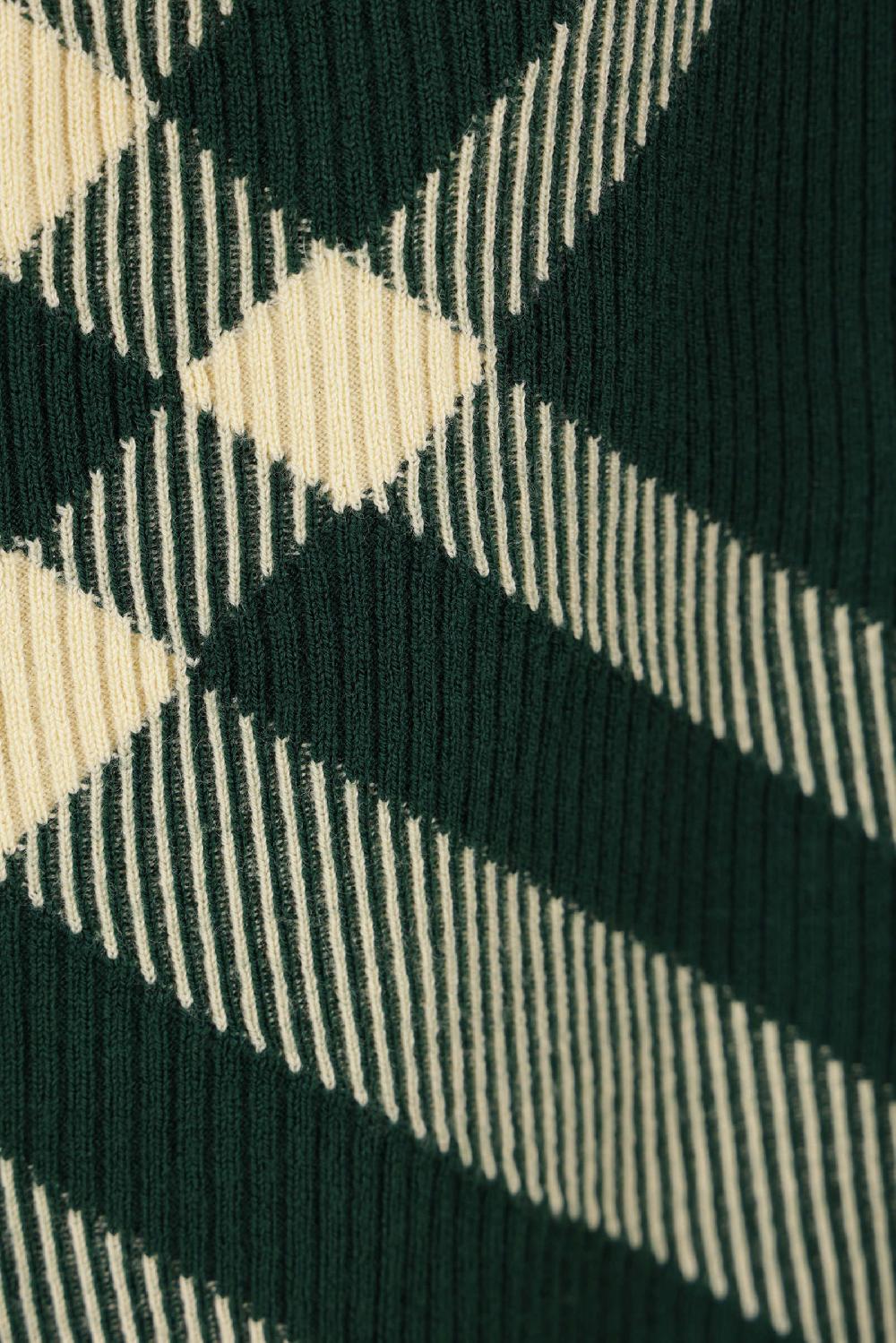 BURBERRY polo in maglia Check Bestseller