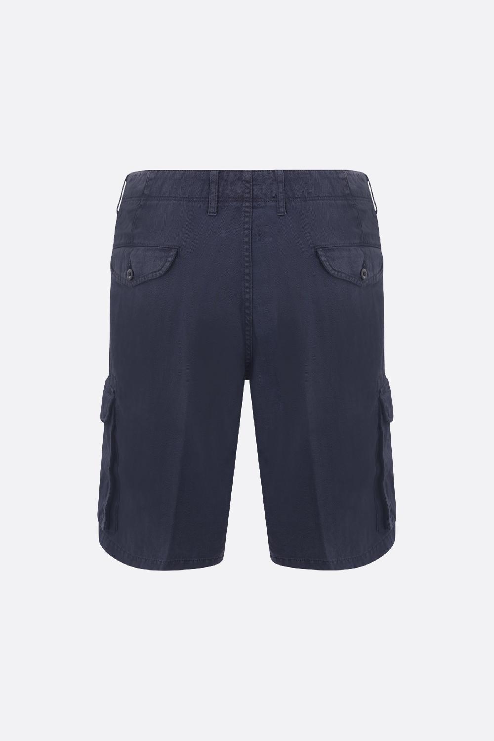 INCOTEX pantalone corto cargo in misto cotone sostenibile Sconti VIP