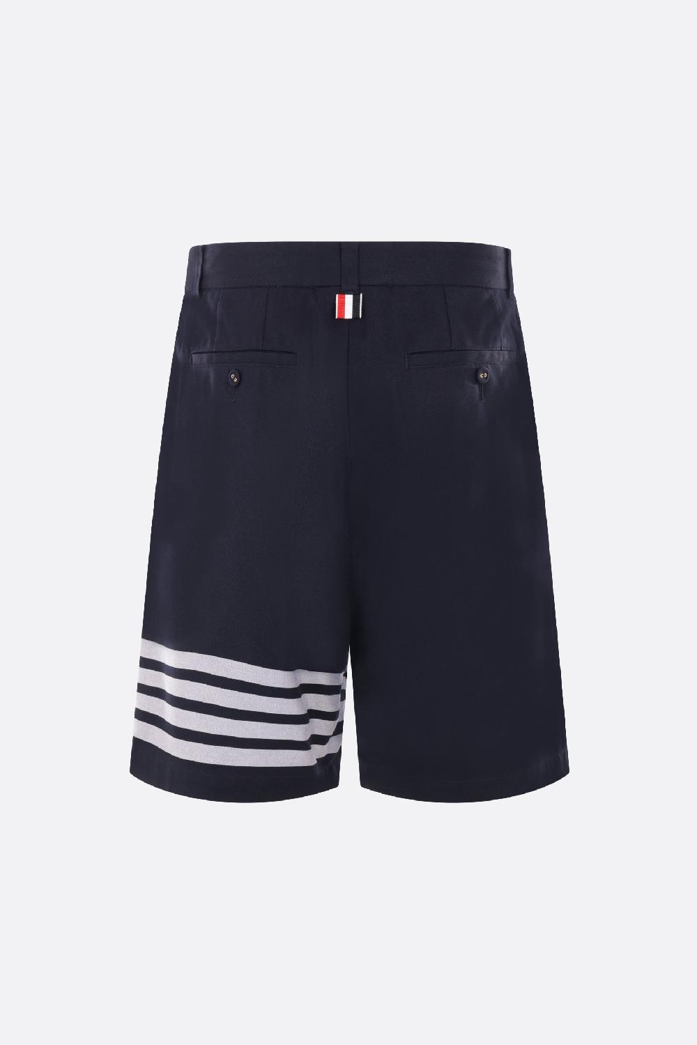 THOM BROWNE pantalone corto 4bar in gabardine Ultimi due giorni