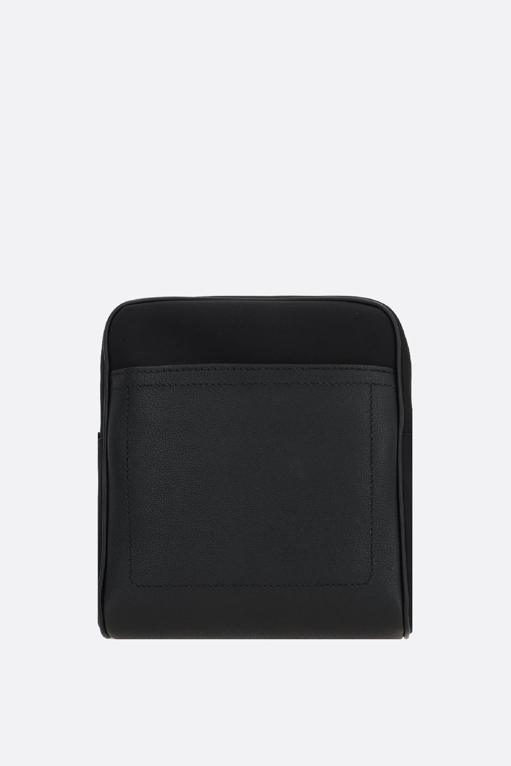 DOLCE & GABBANA borsa a tracolla in nylon e pelle martellata Fino al 60% di sconto
