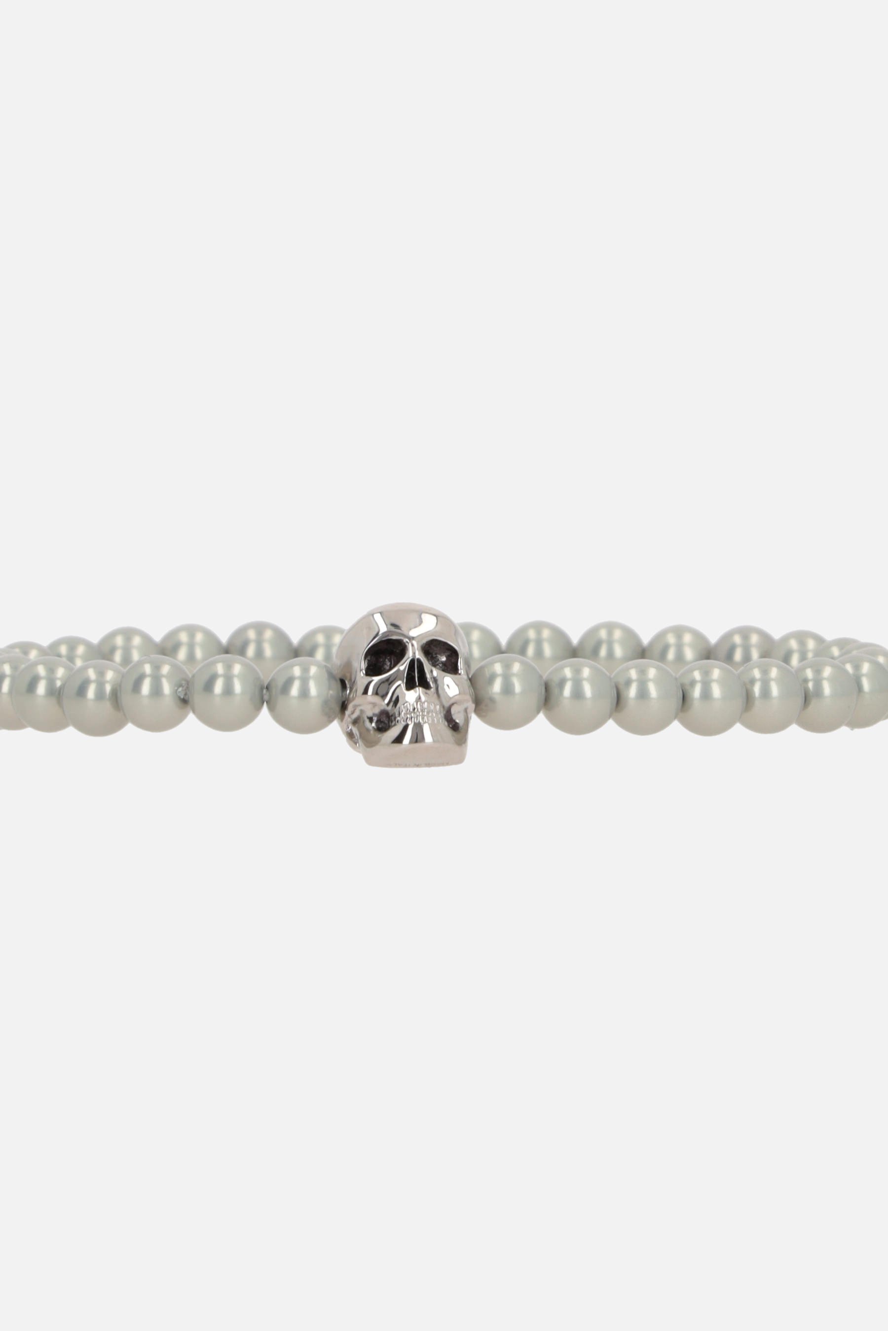 ALEXANDER McQUEEN bracciale Skull con perline Only for today