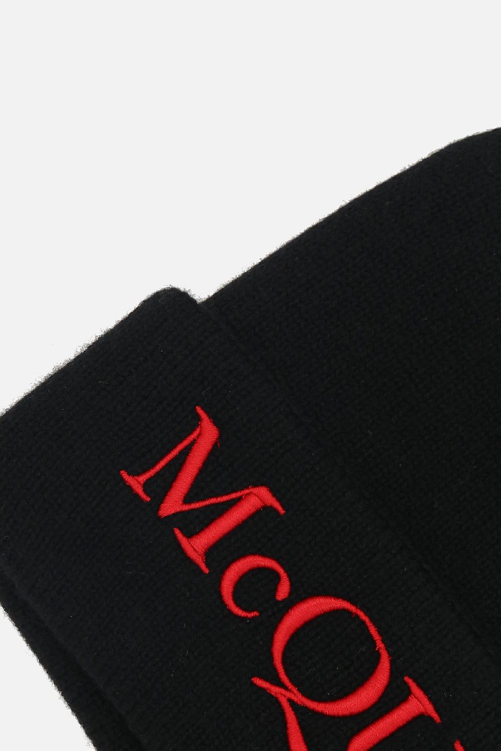 ALEXANDER McQUEEN berretto McQueen in cashmere Offerta speciale della fabbrica
