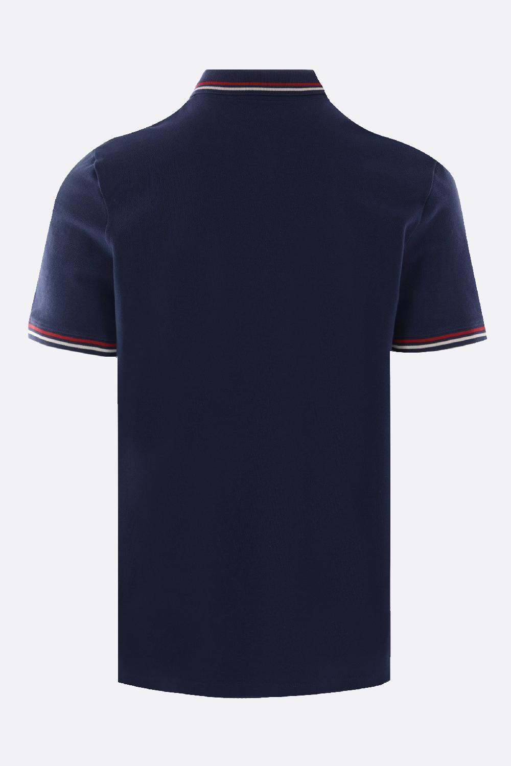 VALENTINO GARAVANI polo in piquet patch VLogo Trasporto libero internazionale