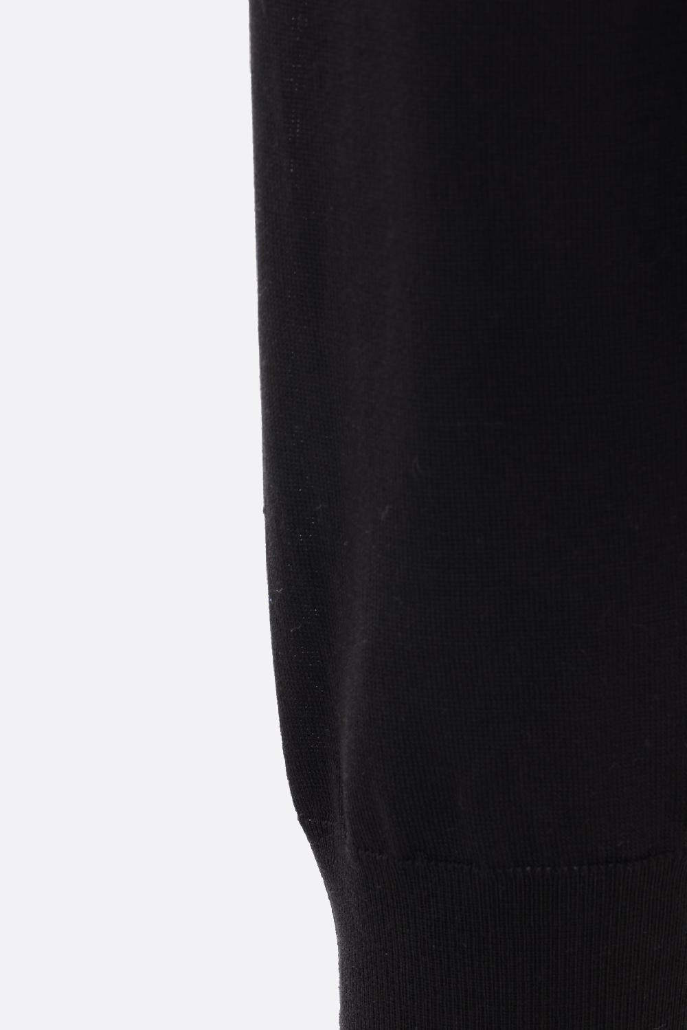 PRADA pullover in seta intarsio logo Italia