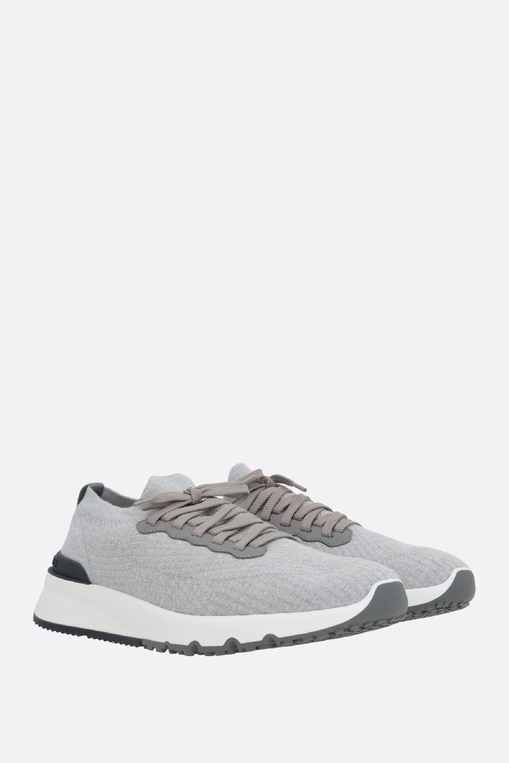 BRUNELLO CUCINELLI sneaker in maglia di cotone Qualità Garantita