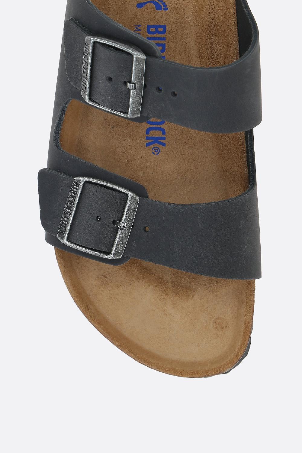 BIRKENSTOCK sandalo flat Arizona BS in pelle oliata (Narrow Fit) Negozi Online