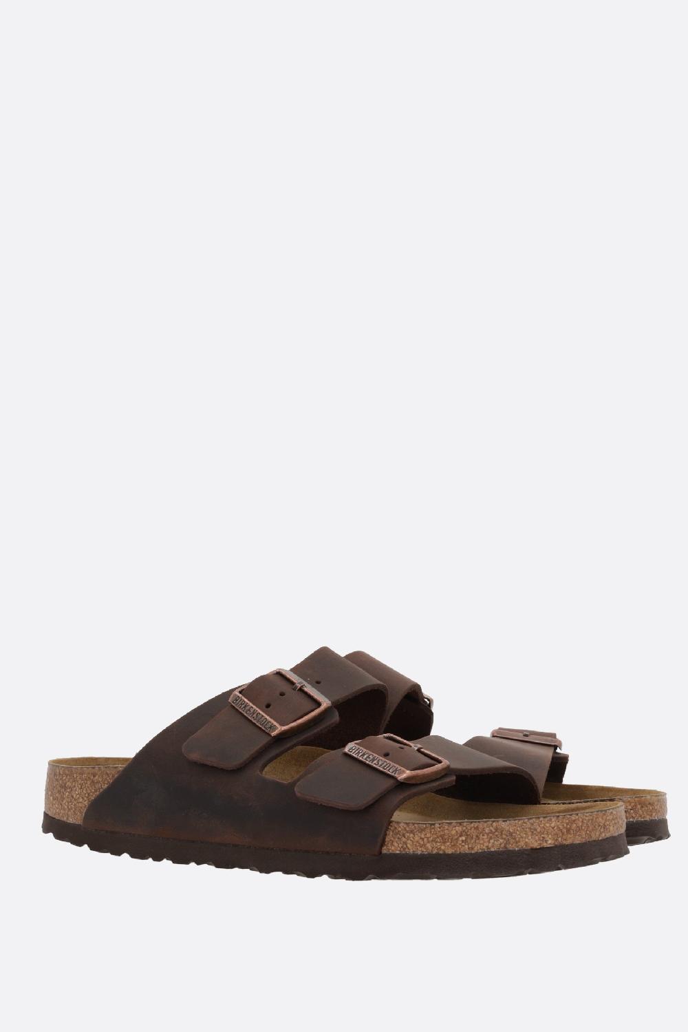 BIRKENSTOCK sandalo flat Arizona BS in pelle oliata (Narrow Fit) Acquista Ora