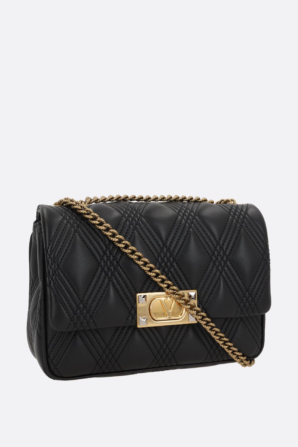 VALENTINO GARAVANI borsa a spalla Quiltie 67 media in nappa matelassé Fornitura limitata