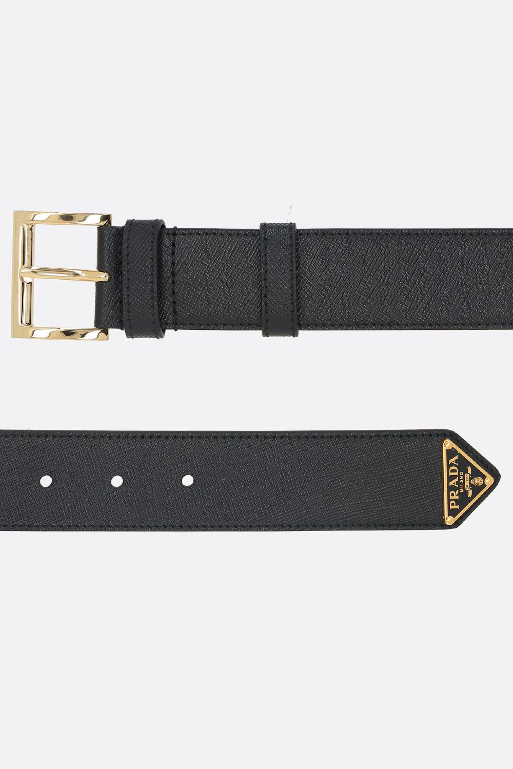 PRADA cintura in pelle City con logo Cyber Monday