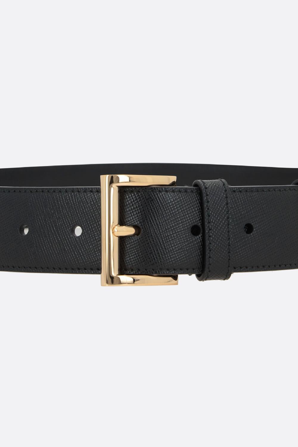 PRADA cintura in pelle City con logo Cyber Monday