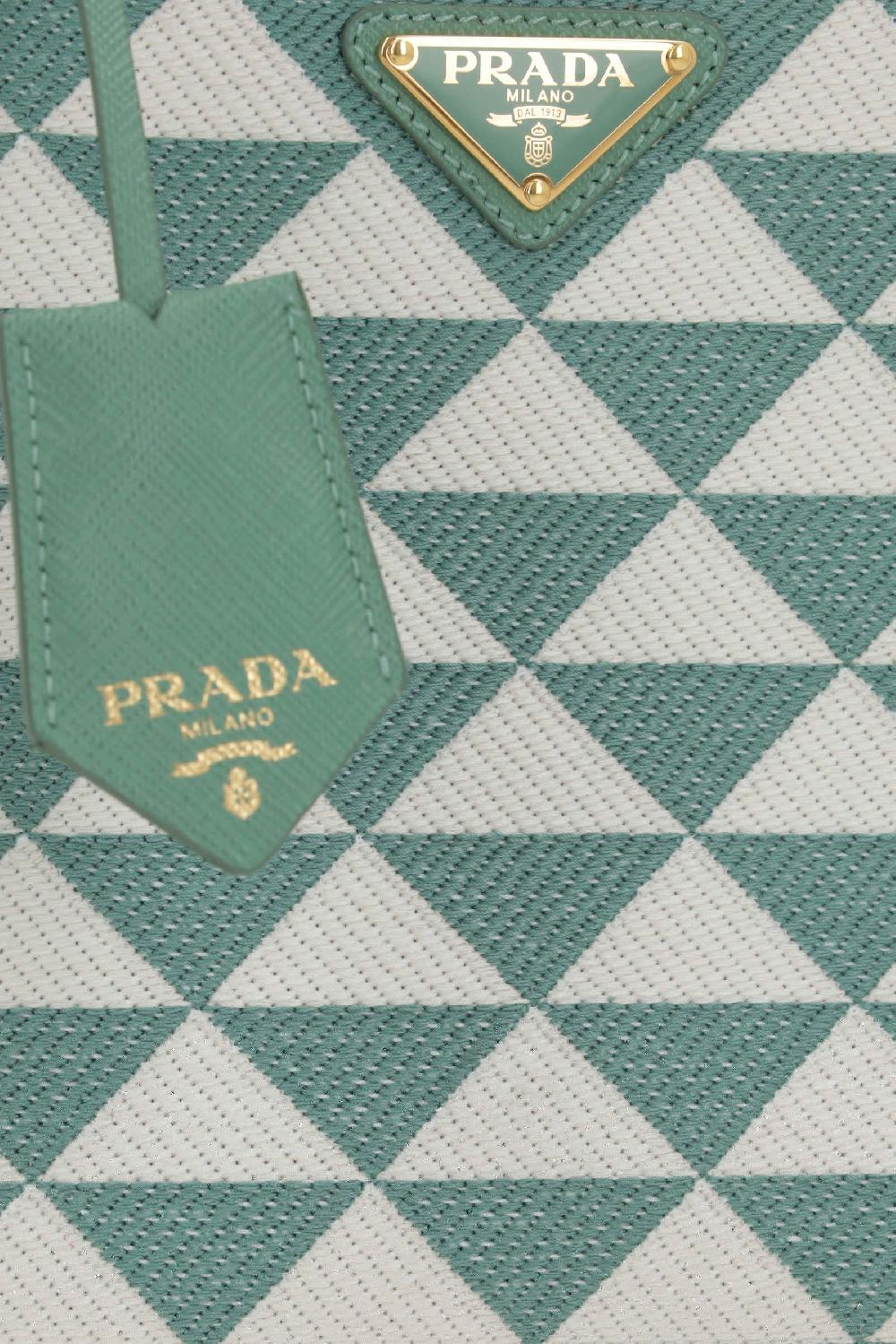 PRADA borsa tote Prada Symbole mini in jacquard Offerta Anniversario