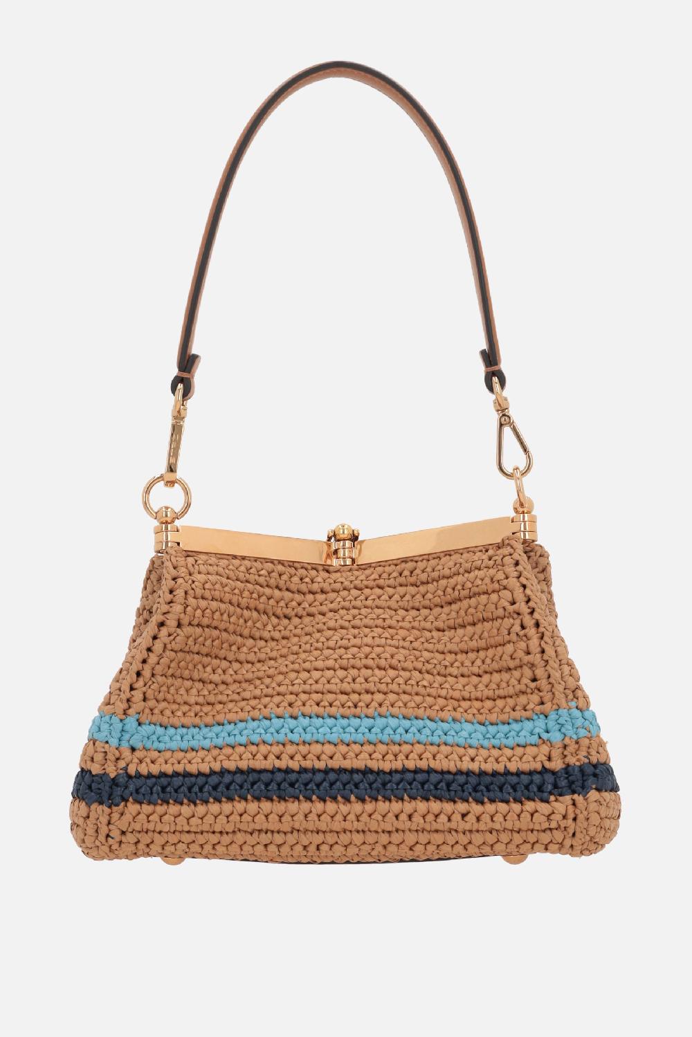 ETRO borsa a tracolla Vela mini in rafia sintetica Offerta temporanea