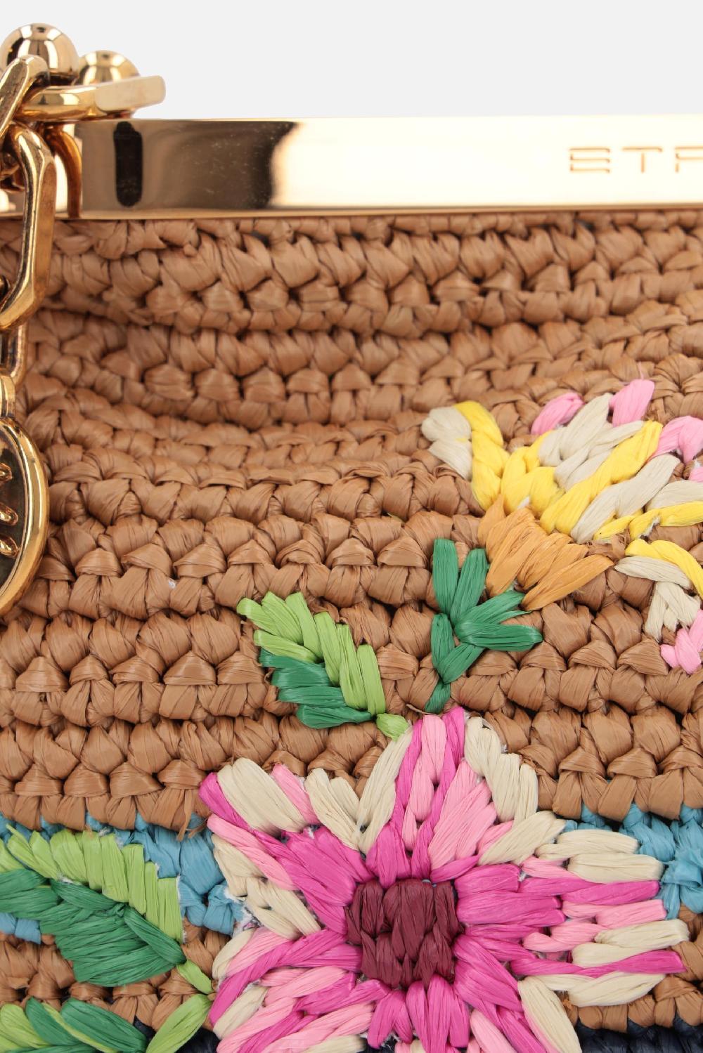 ETRO borsa a tracolla Vela mini in rafia sintetica Offerta temporanea