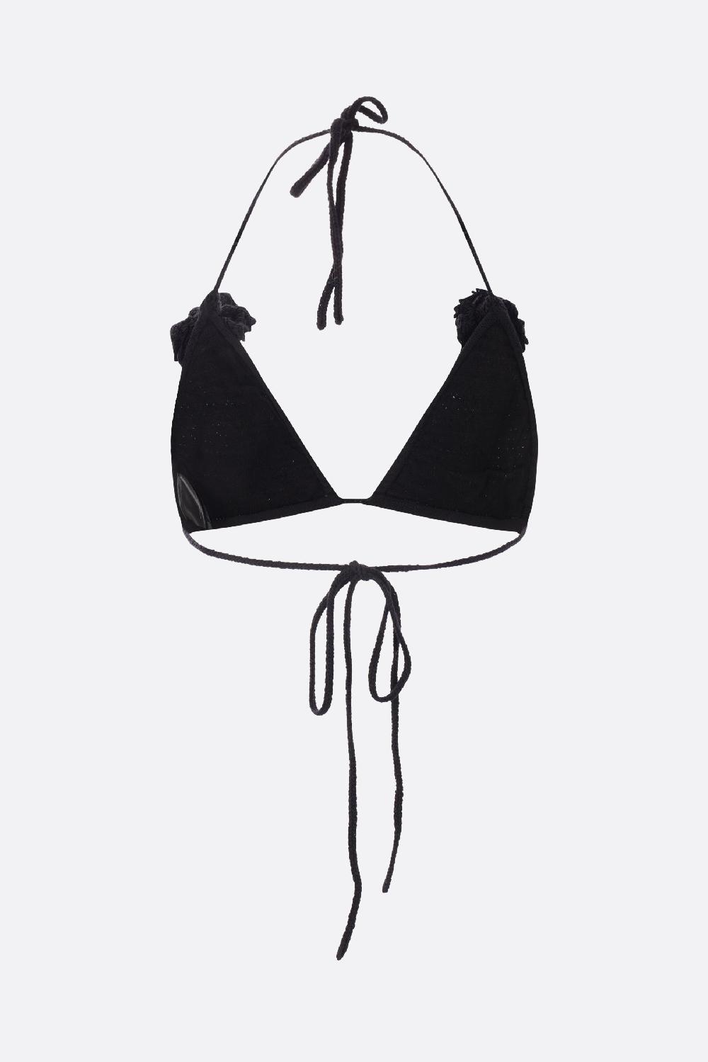 SELF PORTRAIT top bikini in crochet Grandi sconti