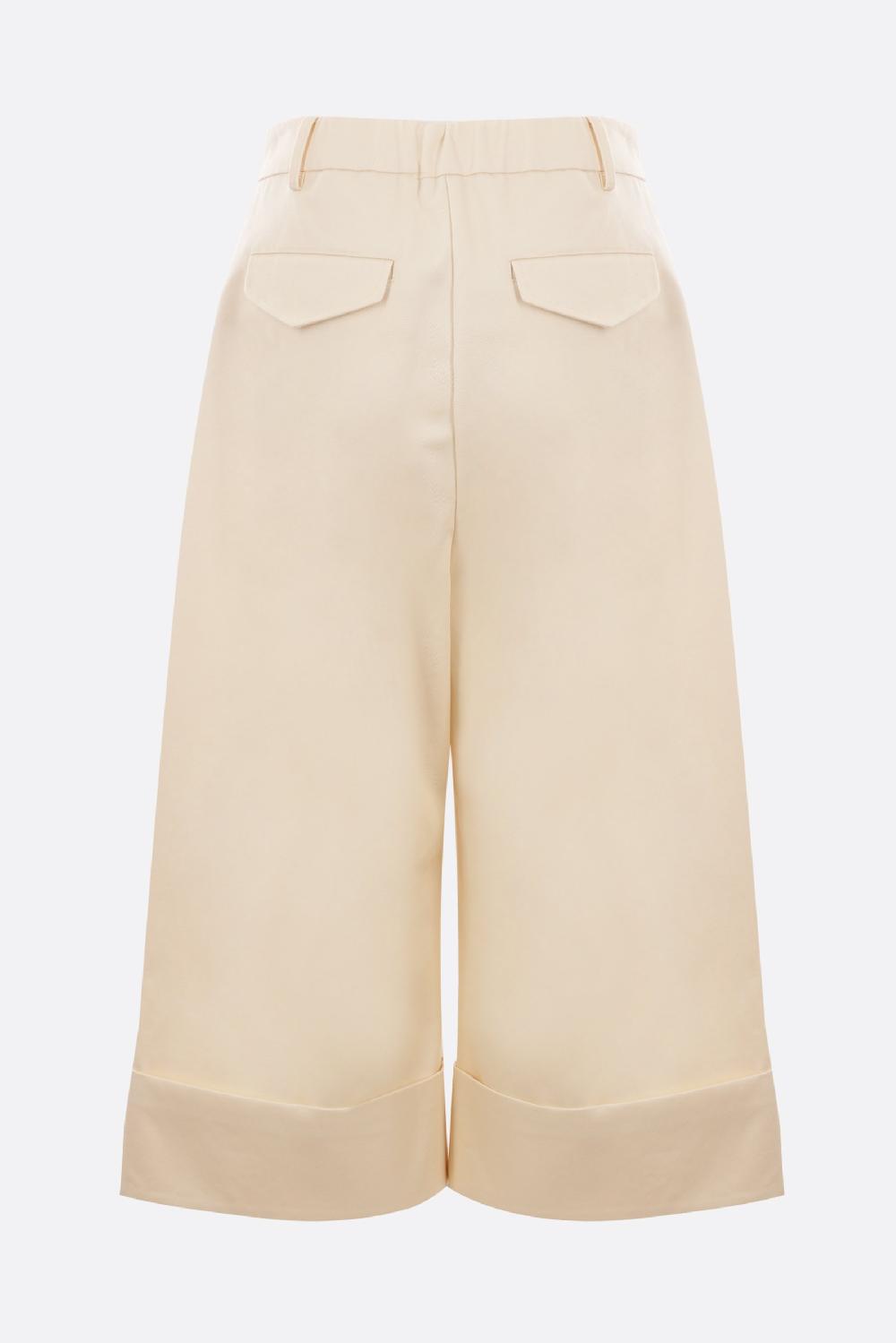 SIMONE ROCHA pantalone cropped a gamba larga in drill Comprane uno, ottenene uno gratis