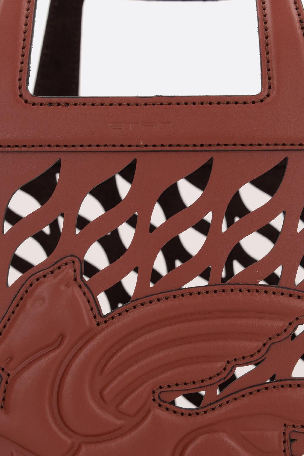 ETRO borsa a mano Coffa large in pelle laserata Offerte speciali