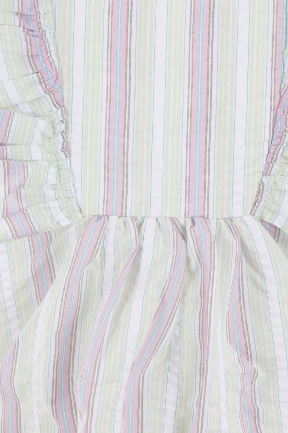 GANNI top in cotone seersucker Acquista Ora