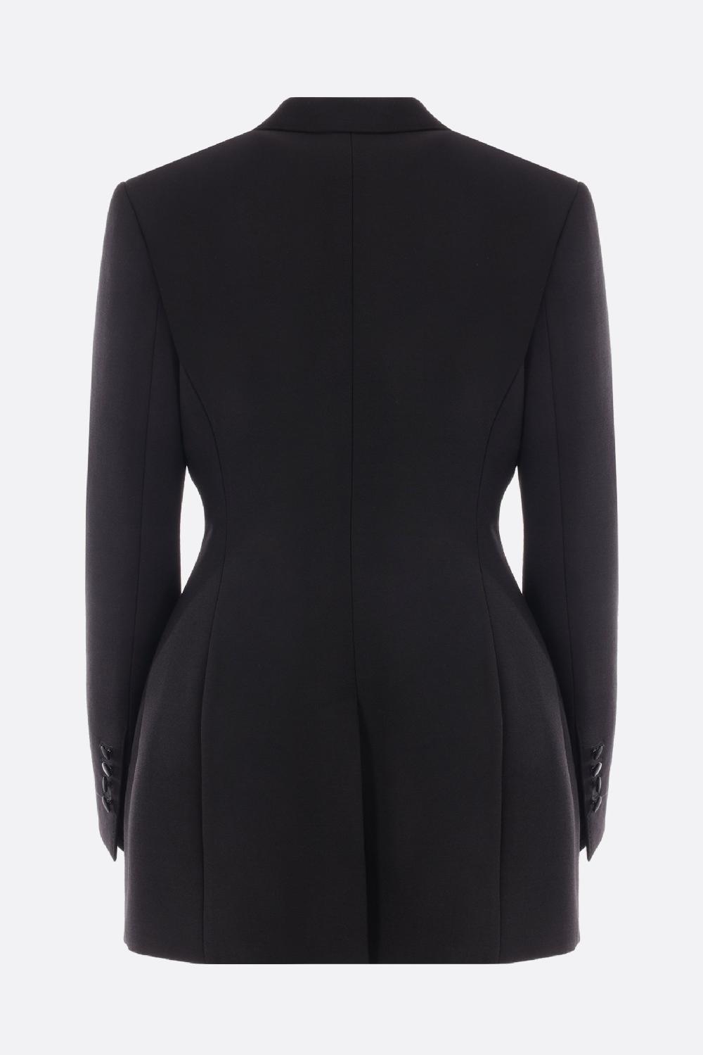 DOLCE & GABBANA giacca lunga monopetto Dolce in cady Presa