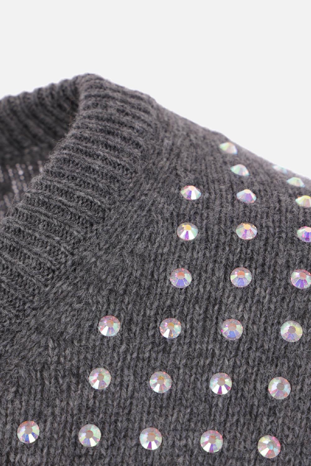 SPORTMAX pullover Uta in misto lana con strass Sconto di tempo limitato