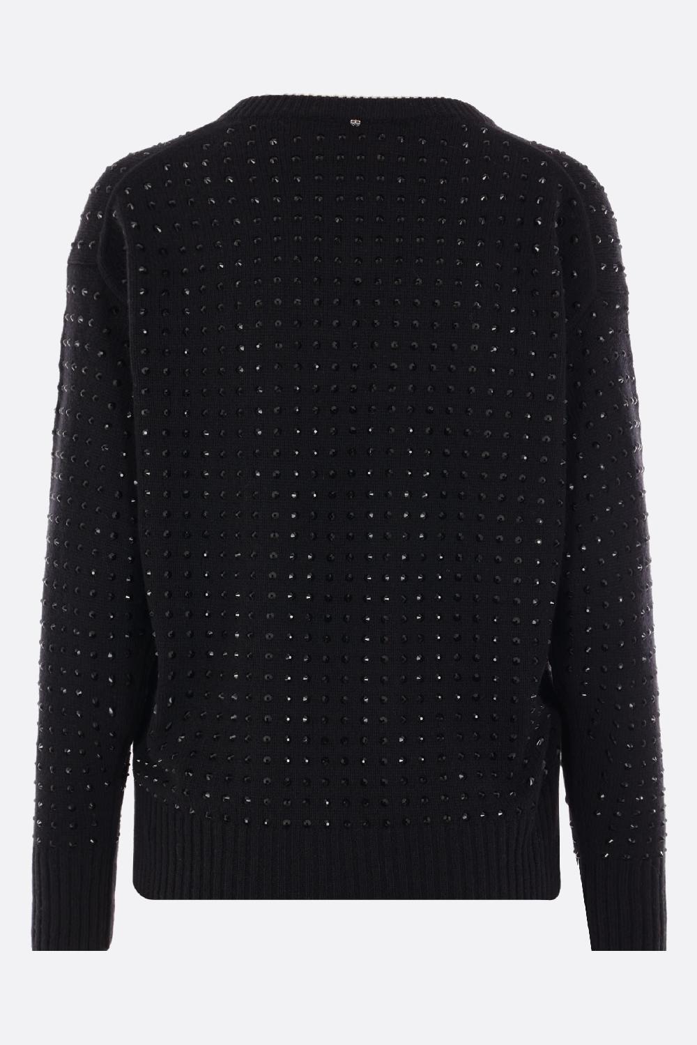 SPORTMAX pullover Uta in misto lana con strass Prezzo di fabbrica