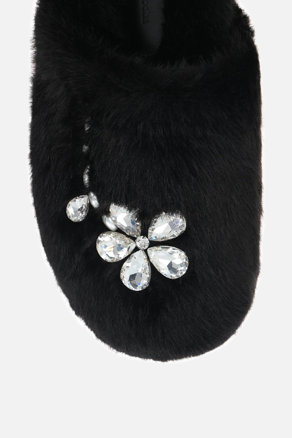 SIMONE ROCHA mule flat in eco pelliccia Vendite stagionali