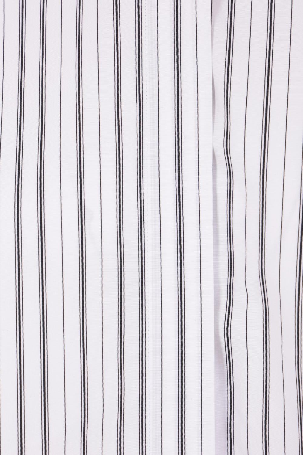 OFF WHITE camicia oversize in popeline a righe con zip Offerta Giorno del Papà