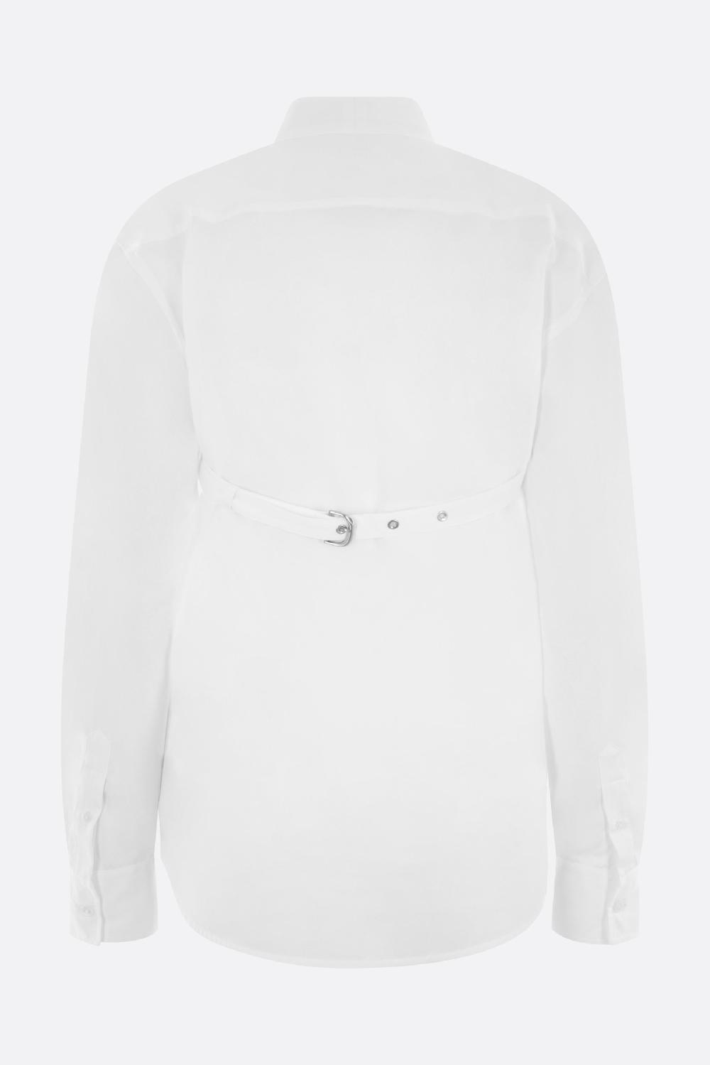 OFF WHITE camicia in popeline con cintura incrociata Offerta San Valentino