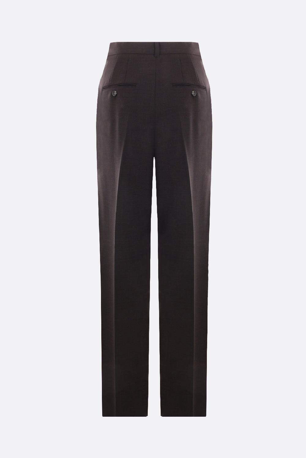 SPORTMAX pantalone con pinces Felice in lana stretch Smaltimento dello stoccaggio